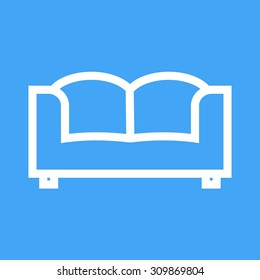 Sofa, furniture, couch icon vector image.Can also be used for furniture design. Suitable for mobile apps, web apps and print media.