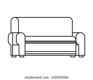 sofa furniture decoration in black and white
