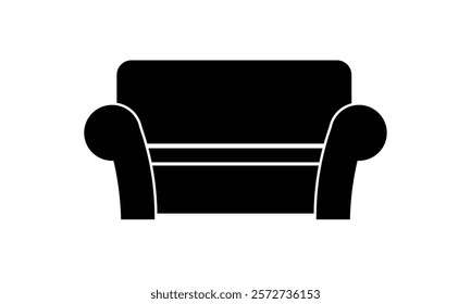Sofa, furniture icon vector isolated on white background. Vector illustration.