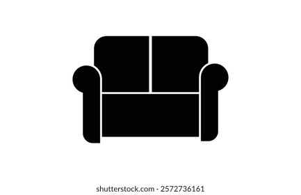 Sofa, furniture icon vector isolated on white background. Vector illustration.