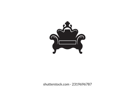 Sofa Furniture logo flat icon 