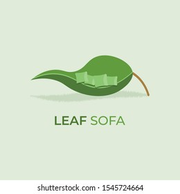 Sofa furniture logo isolated. Chair vector image