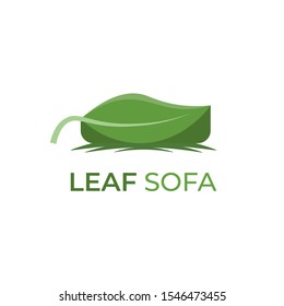 Sofa furniture logo isolated. Chair vector image