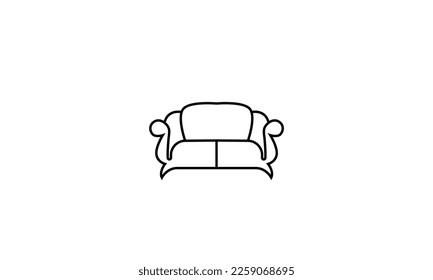 Sofa Furniture vector logo design