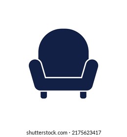 sofa glyph icon design vector image