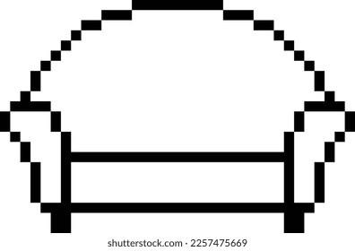  10.º vara    icono de 8 bits, icono del sofá de píxeles para el logotipo del juego. 