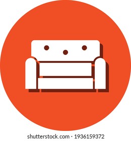 Sofa icon. Chair icon. home chair icon with vector illustration