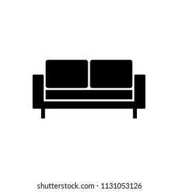 Sofa Icon. Couch Icon Vector. Sofa Furniture Logo Design.