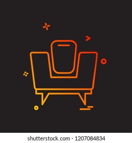 Sofa icon design vector