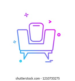 Sofa icon design vector