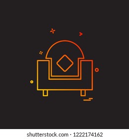 Sofa icon design vector