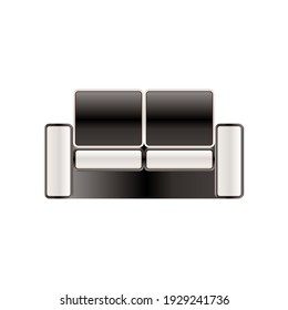 Sofa icon design vector on a white background