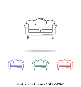 sofa icon. Element of furniture and household multi colored icons for mobile concept and web apps. Thin line icon for website design and mobile app. Premium icon on white background