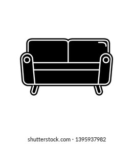 sofa  icon. Element of household for mobile concept and web apps icon. Glyph, flat icon for website design and development, app development