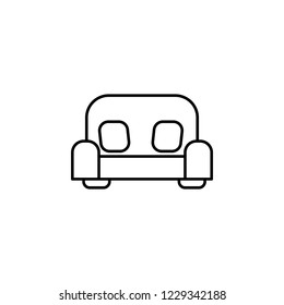 sofa icon. Element of outline furniture icon. Thin line icon for website design and development, app development. Premium icon