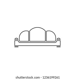 Sofa. Icon Flat
