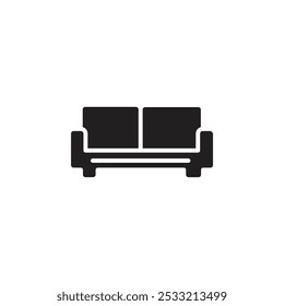 Sofa icon Flat line illustration