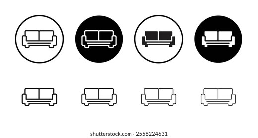 Sofa icon Flat line illustration