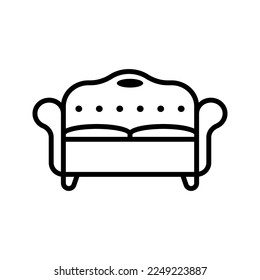 sofa icon flat vecktor trendy popular simple