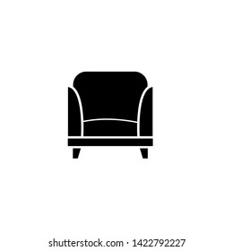 Sofa Icon. Furniture or Interior Element Illustration in Glyph Style As A Simple Vector Sign & Trendy Symbol for Design and Websites, Presentation or Mobile Application.