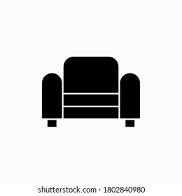 Sofa Icon. Furniture Symbol - Vector.