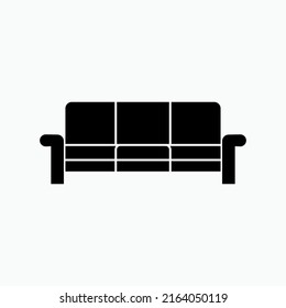 Sofa Icon. Furniture Symbol - Vector.