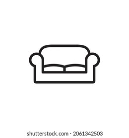 icono del sofá. iconos de alta calidad adecuados para el negocio de muebles, internet, diseño web activos gráficos, aplicaciones, libros de dibujo y coloreado, medios impresos, etc. Icono de línea vector EPS 10 sobre fondo blanco.