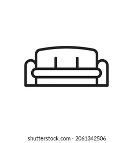 sofa icon. high quality icons suitable for furniture business, internet, web design graphic assets, apps, drawing and coloring books, print media, etc. EPS 10 vector line icon on a white background.