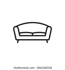 sofa icon. high quality icons suitable for furniture business, internet, web design graphic assets, apps, drawing and coloring books, print media, etc. EPS 10 vector line icon on a white background.
