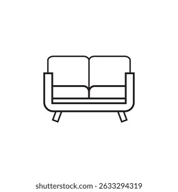Icono de sofá Ilustración Elemento Diseño
