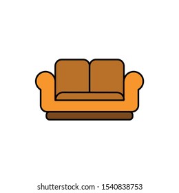 sofa icon, illustration design template