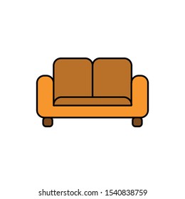 sofa icon, illustration design template