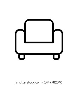 sofa icon, illustration design trendy