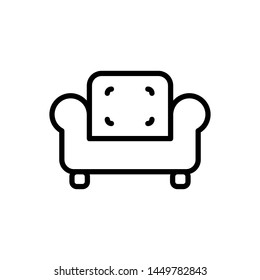 sofa icon, illustration design trendy