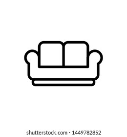 sofa icon, illustration design trendy