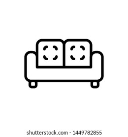 sofa icon, illustration design trendy