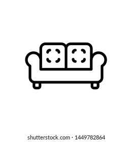 sofa icon, illustration design trendy