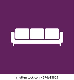 Sofa icon illustration isolated vector sign symbol