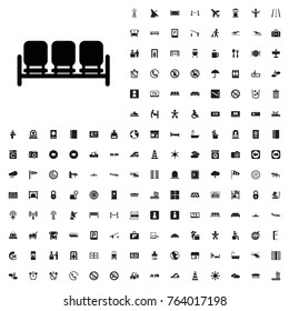 Sofa icon illustration isolated vector sign symbol. airport icons set for web and mobile.