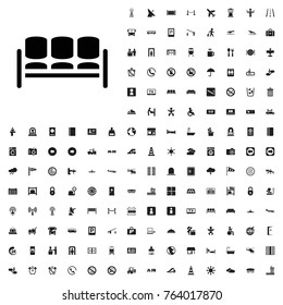 Sofa icon illustration isolated vector sign symbol. airport icons set for web and mobile.