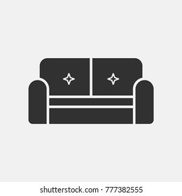 Sofa icon illustration isolated vector sign symbol