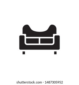 Sofa Icon .Ilustration - vector.Eps10
