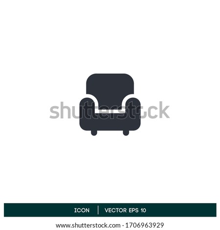 sofa icon interior symbol logo template design element vector eps 10