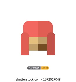 sofa icon isolated on white background. for your web site design, logo, app, UI. Vector graphics illustration and editable stroke. EPS 10.