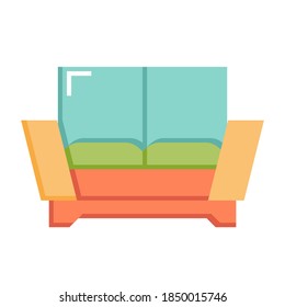 Sofa icon isolated on white background. Furniture icon. Flat icon style