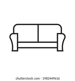 sofa icon isolated vector illustration on white background