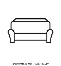 sofa icon isolated vector illustration on white background
