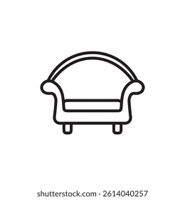 sofa icon line art vector