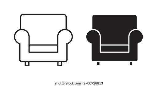 Sofa-Symbolzeile. eps 10, Vektorgrafik