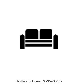 Ícone do sofá logotipo design. sinal e símbolo do sofá. ícone de móveis